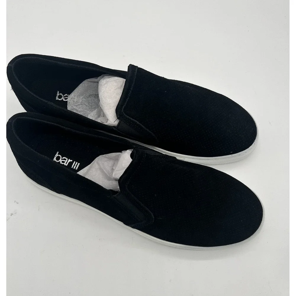Bar III Shoes Mens Size 9.5 Suede Slip On‎ Loafers Brant Perforated Casual New